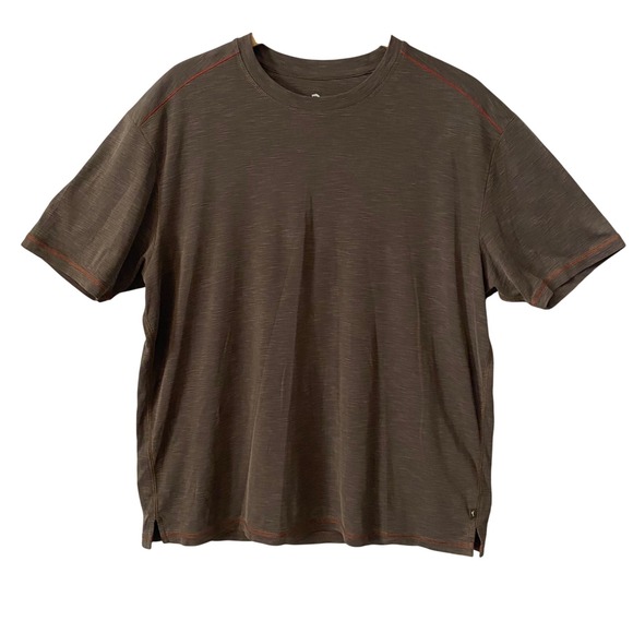 Tommy Bahama Other - Tommy Bahama Mens XL Brown Tencel Blend Slub Crew Neck T-Shirt Lightweight